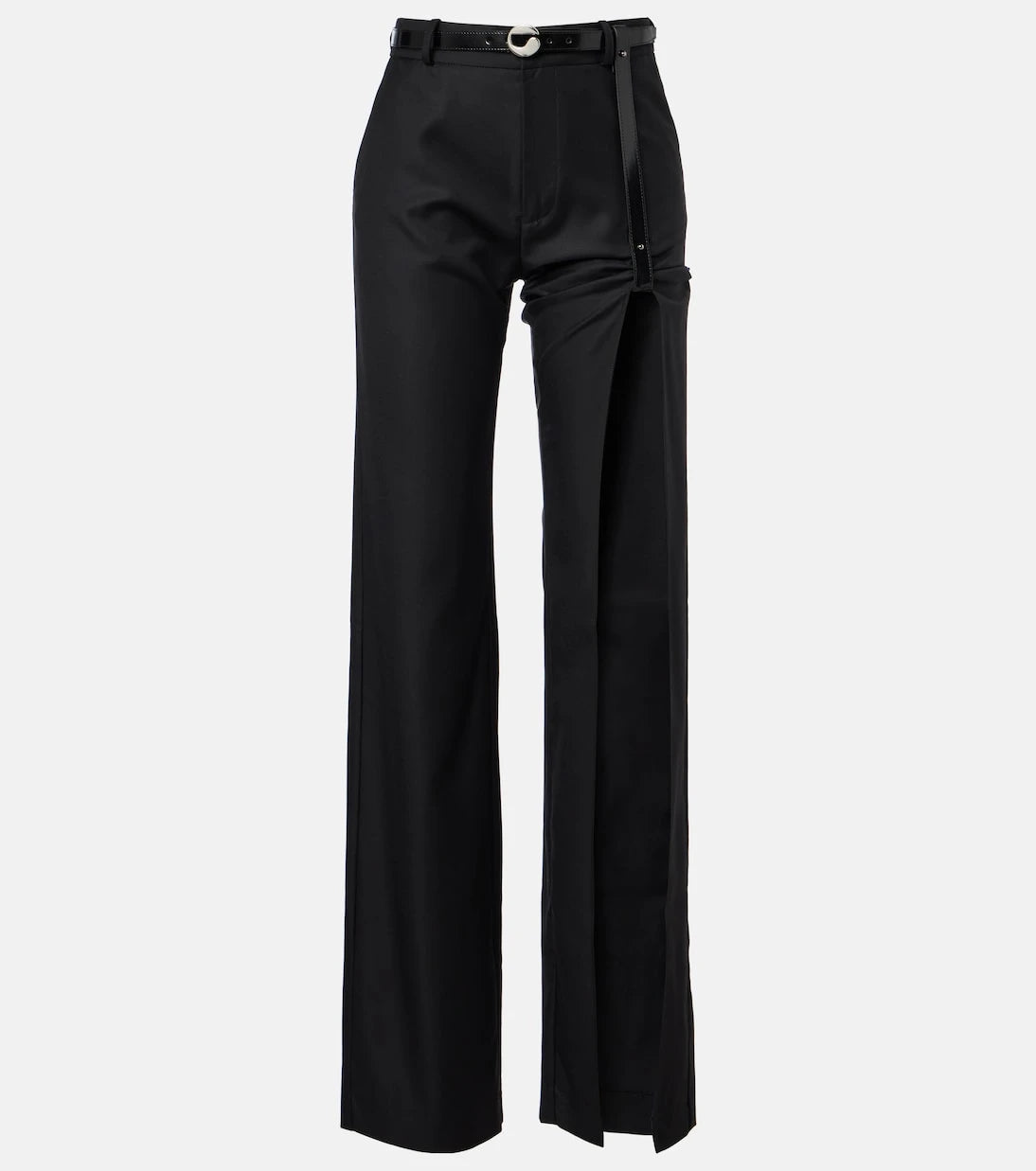 Coperni - Suspended belted cutout straight jeans