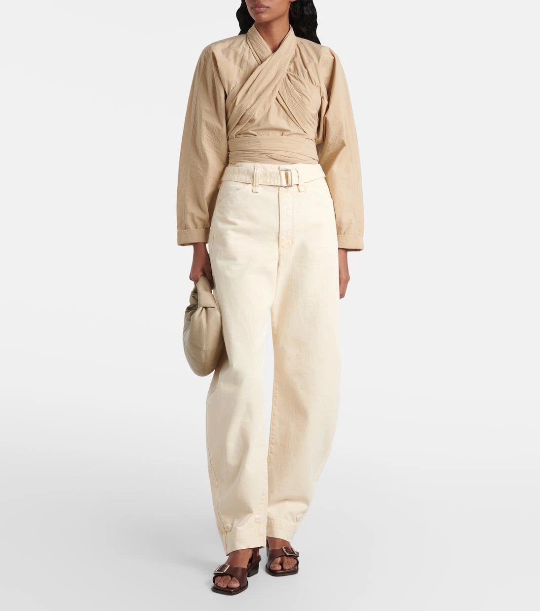 Lemaire - Belted cotton top