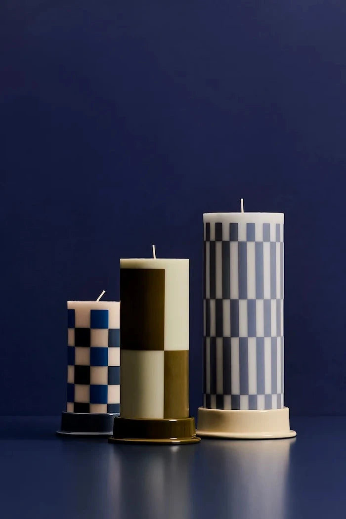 Декоративна свещ HAY Column Candle 15 x 6,8 x 6,8 cm