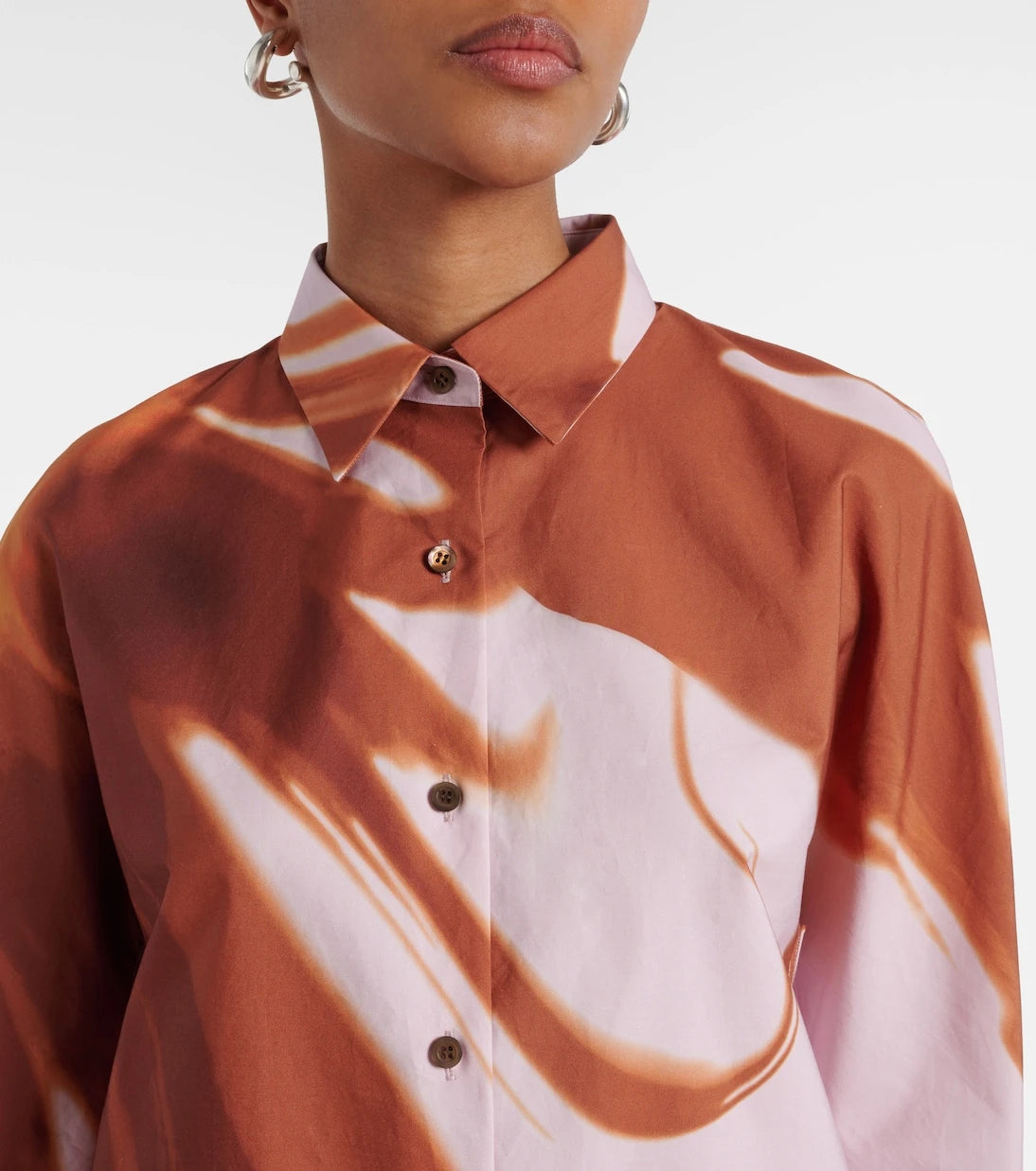 Dries Van Noten - قميص قطني مطبوع