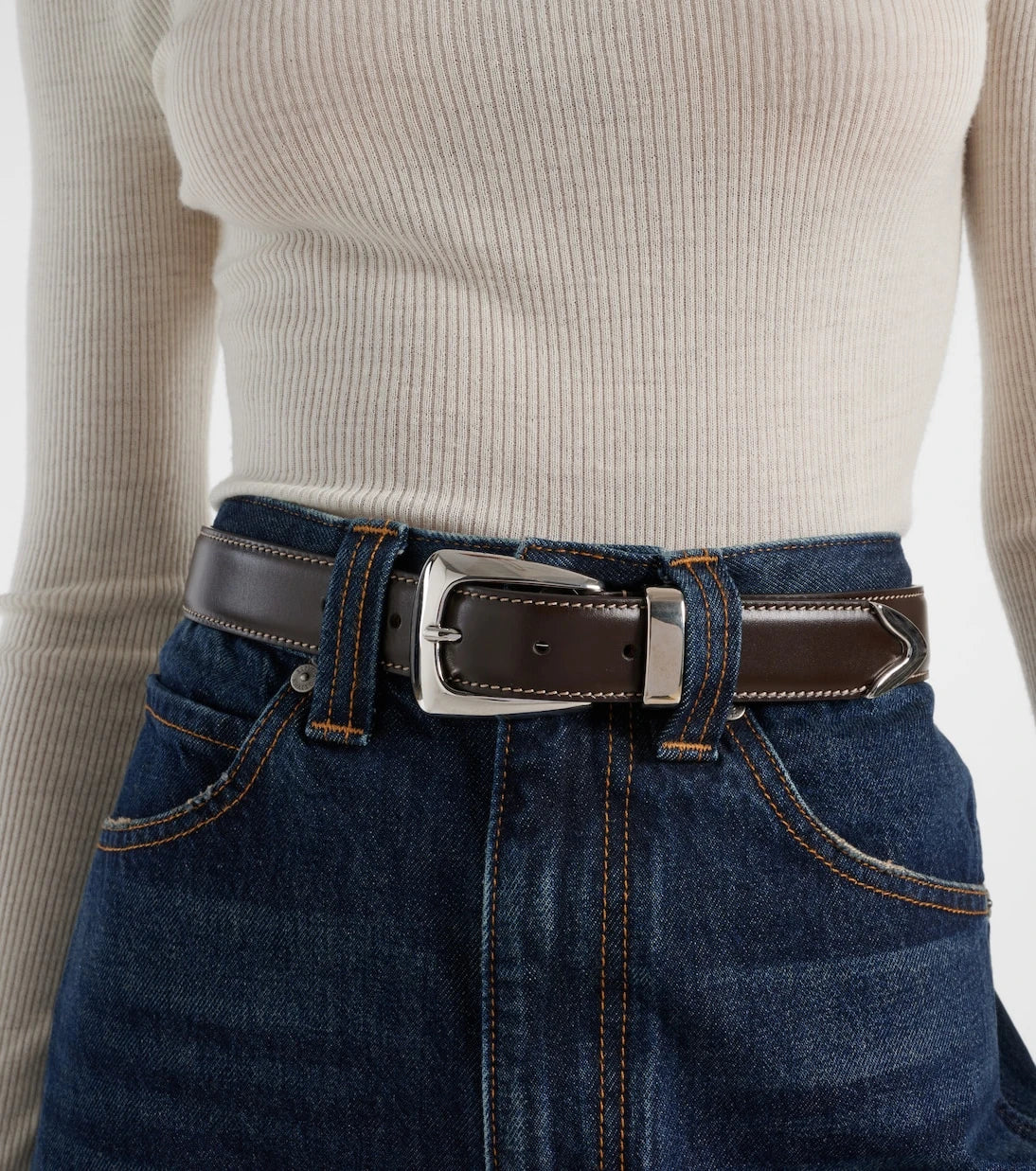 Khaite - Benny leather belt