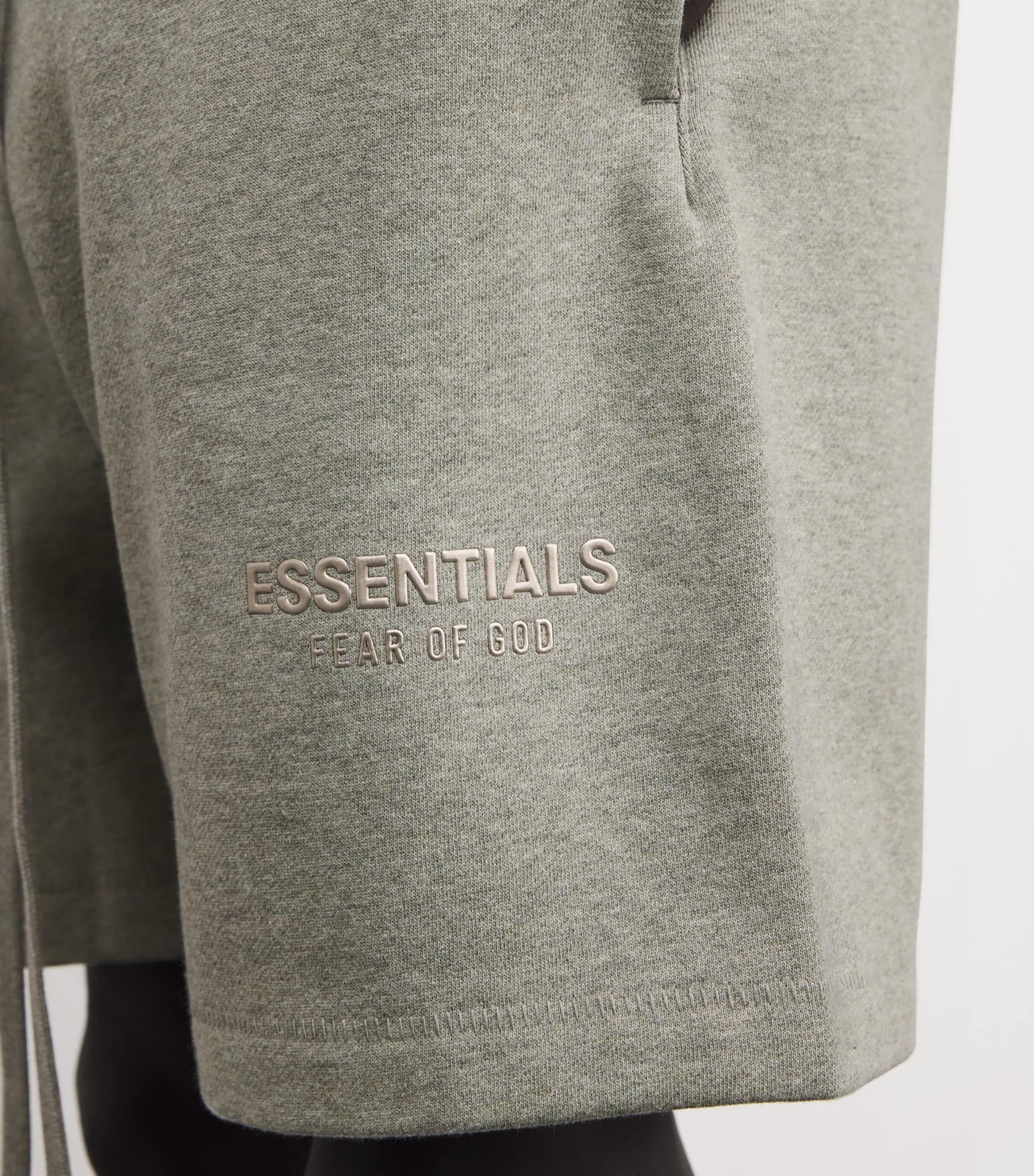 Cotton-Blend Soccer Shorts CONCRETE HEATHER