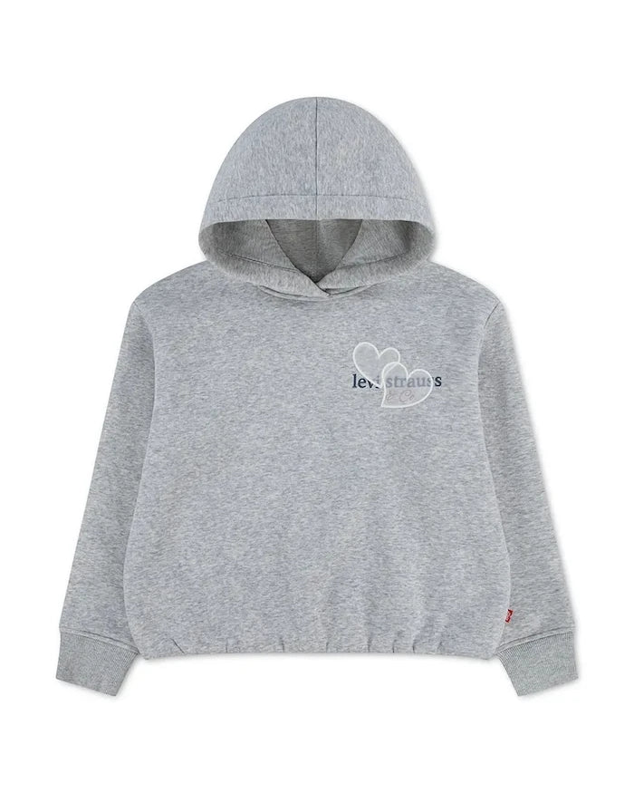 Levi's kapüşonlu çocuk pamuklu sweatshirt MEET AND GREET BUBBLE HOOD