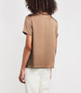 Max Mara Beige Satin Rebecca T-Shirt