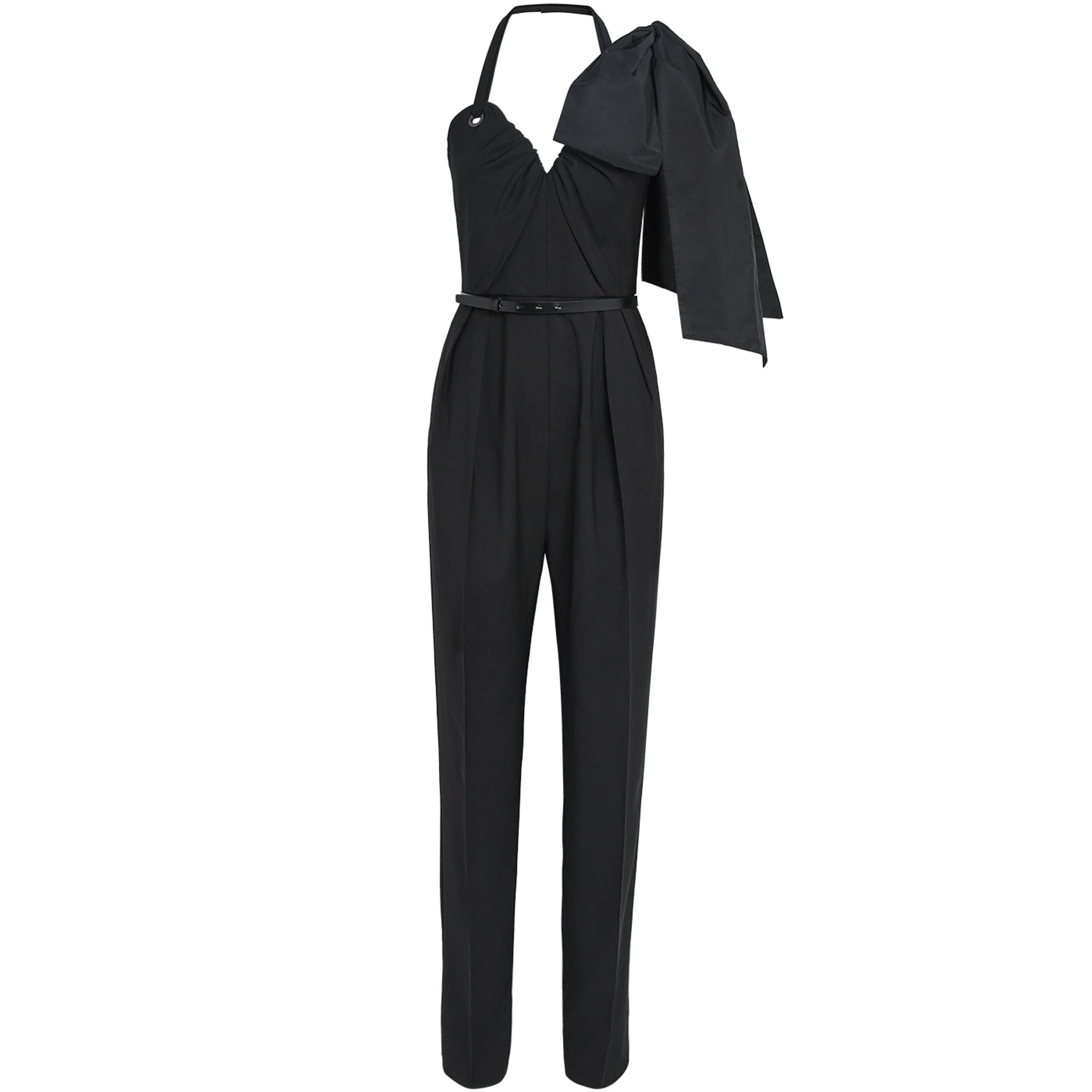 Max Mara Black Virgin Wool Jumpsuit