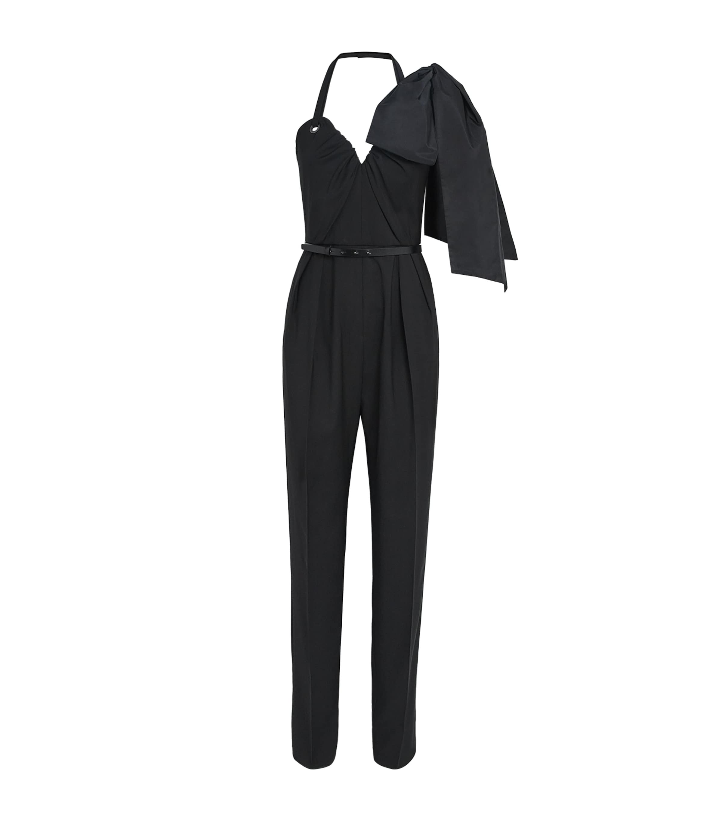 Max Mara Black Virgin Wool Jumpsuit