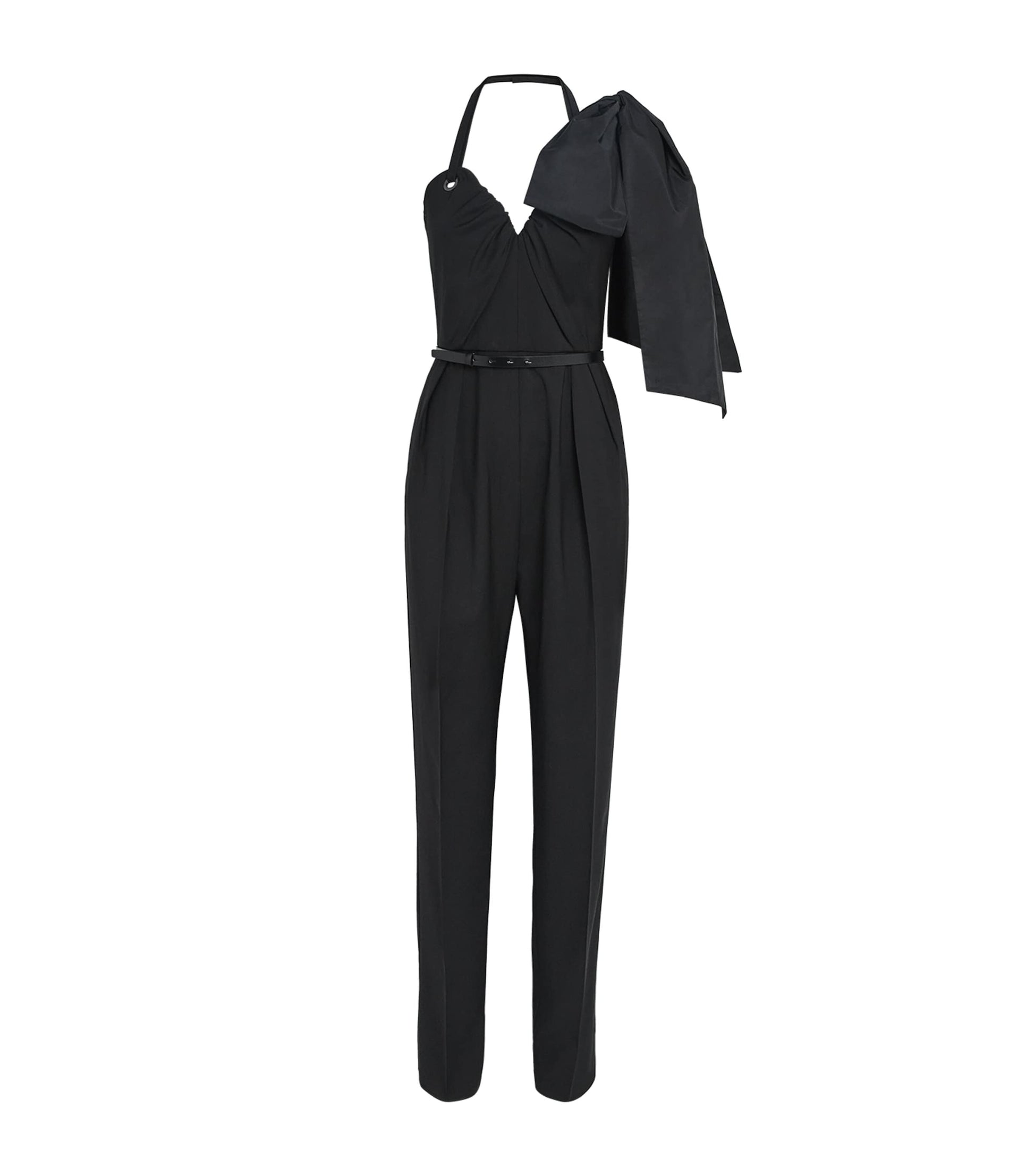 Max Mara Black Virgin Wool Jumpsuit