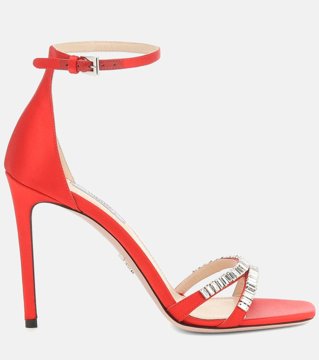 Prada - İşlemeli saten sandaletler