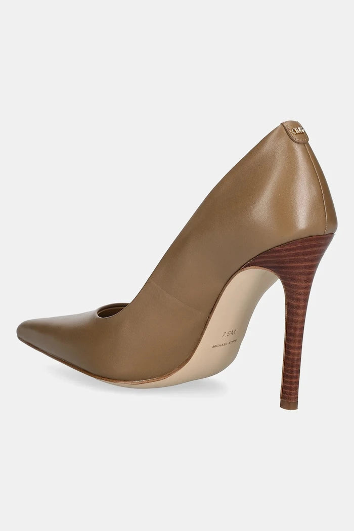 Кожени обувки с тънък ток MICHAEL Michael Kors Elyse High Pump