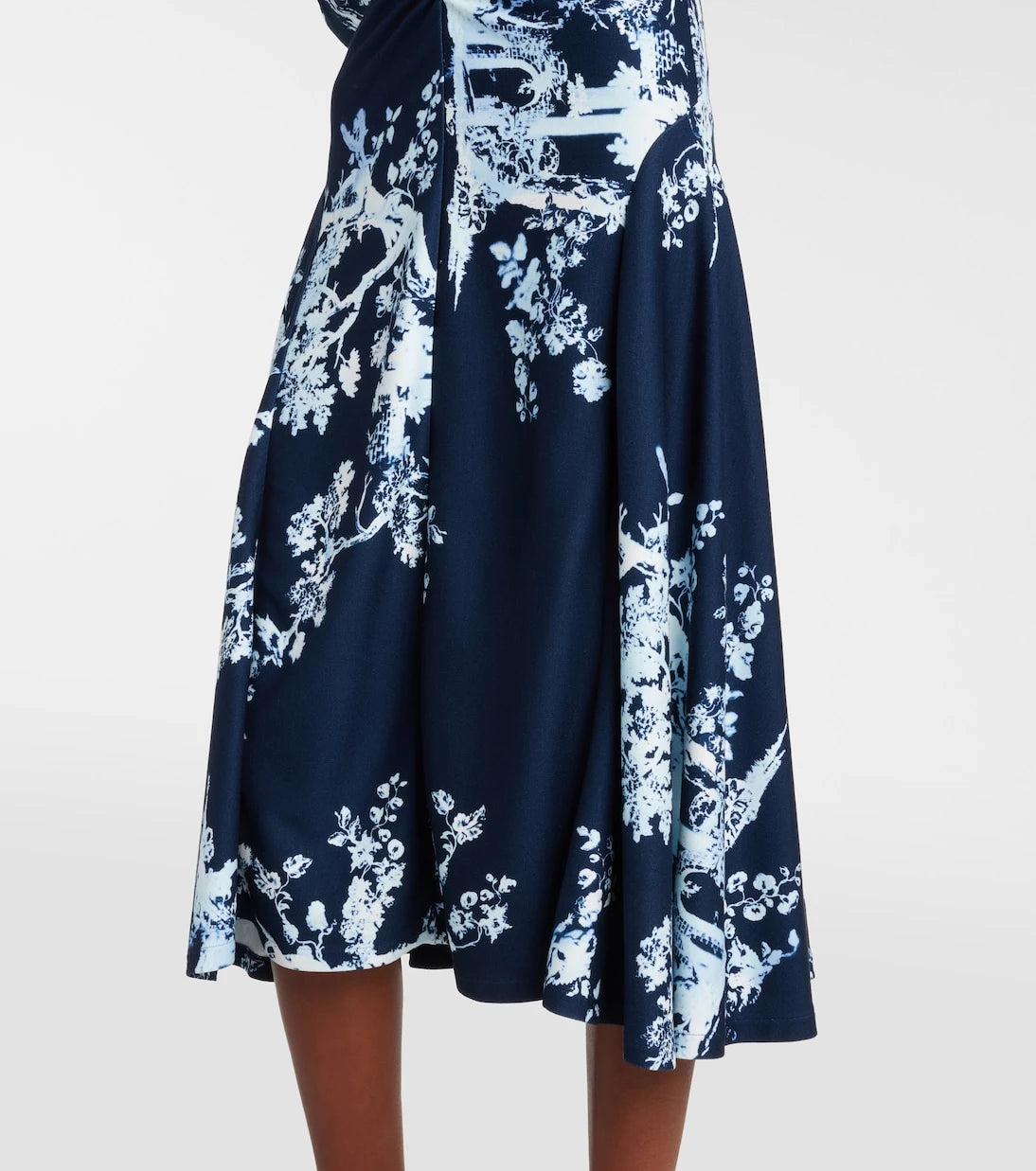 Erdem - Floral gathered midi dress