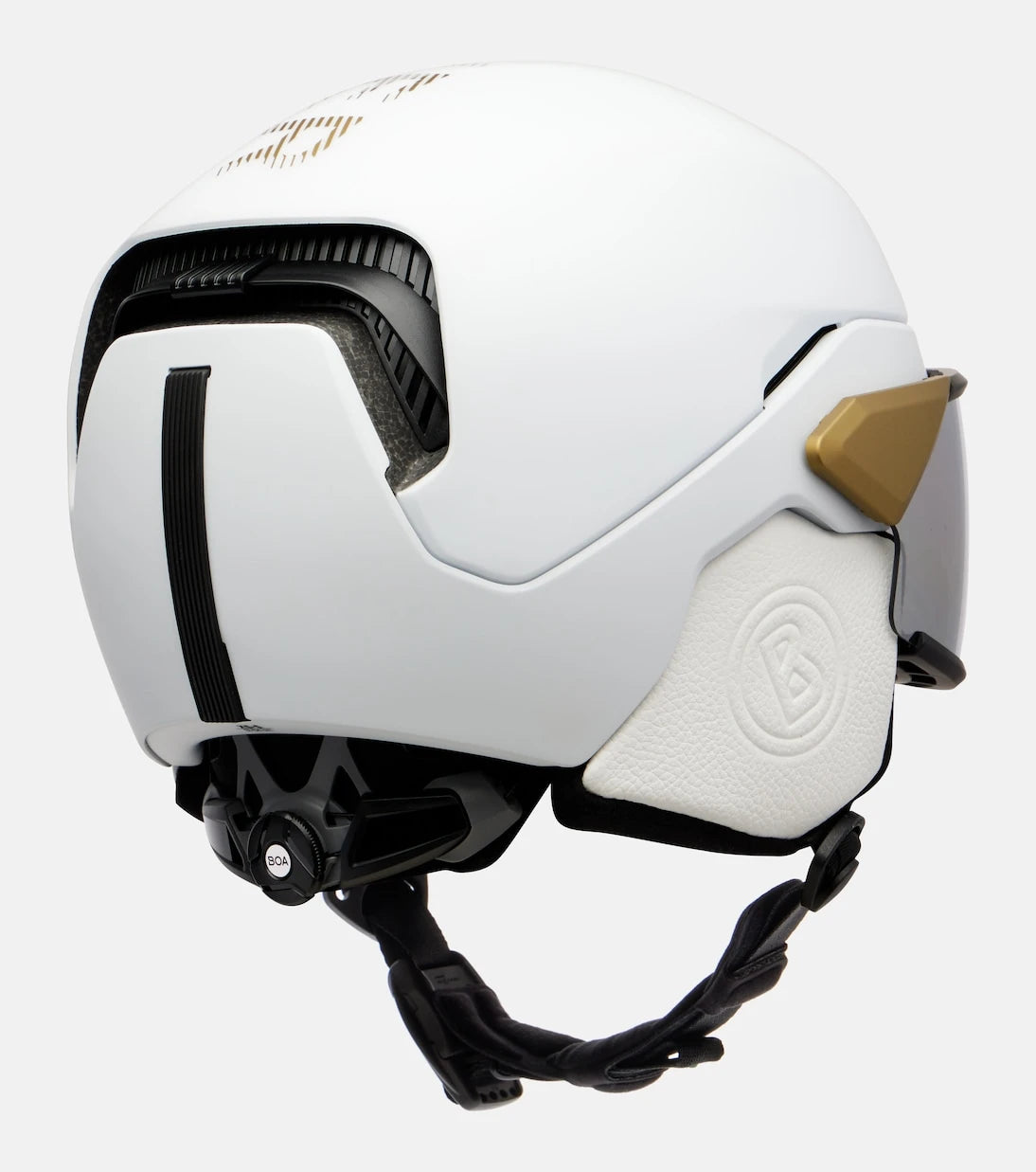 Bogner - Logo leather-trimmed ski helmet
