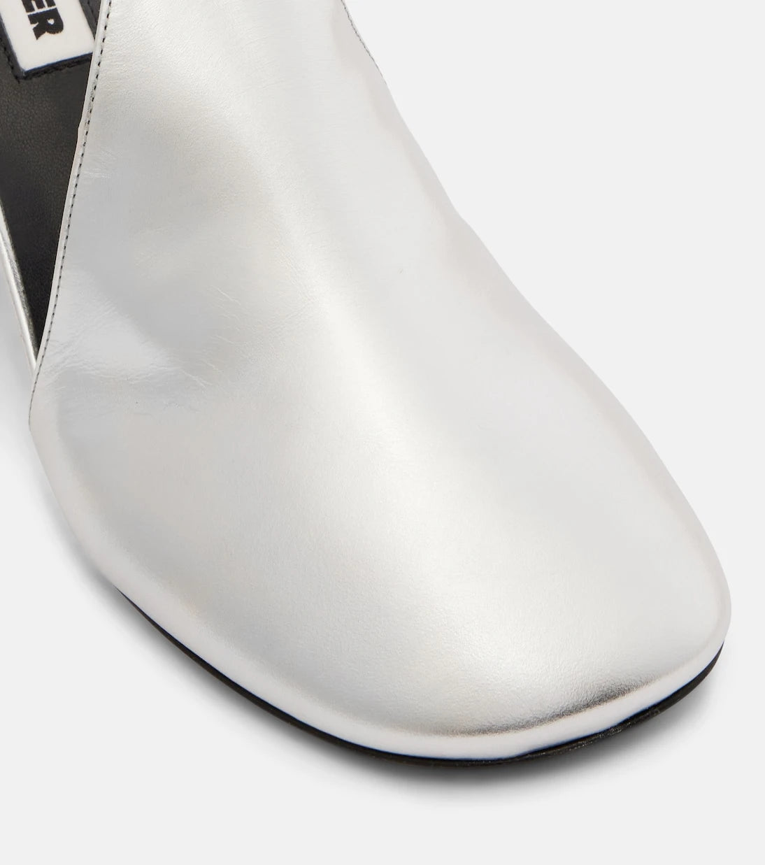 Jil Sander - Metallic leather pumps