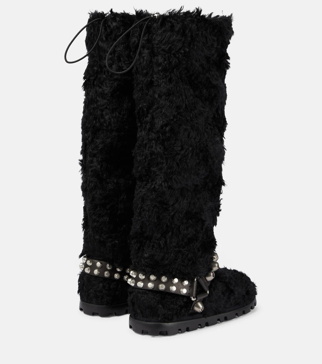 Miu Miu - Studded knee-high boots