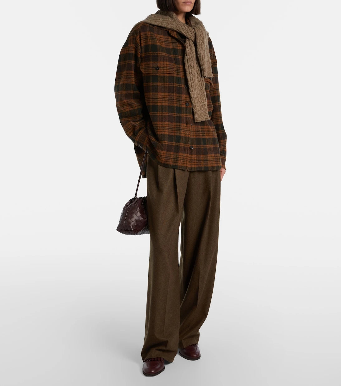 Loro Piana - Darby checked wool and cashmere overshirt