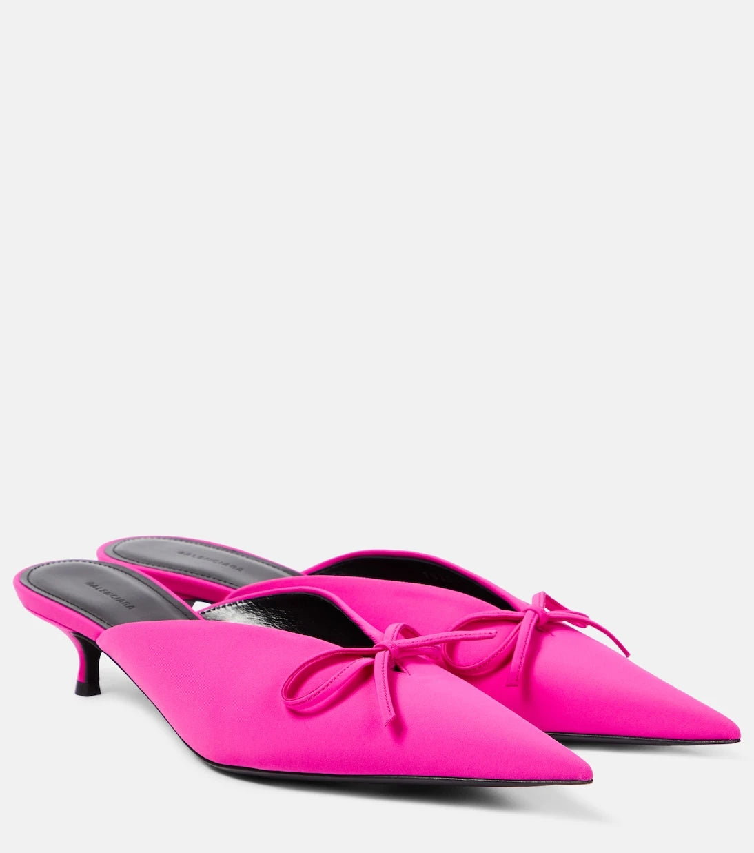 Balenciaga - Knife Bow leather-trimmed pumps