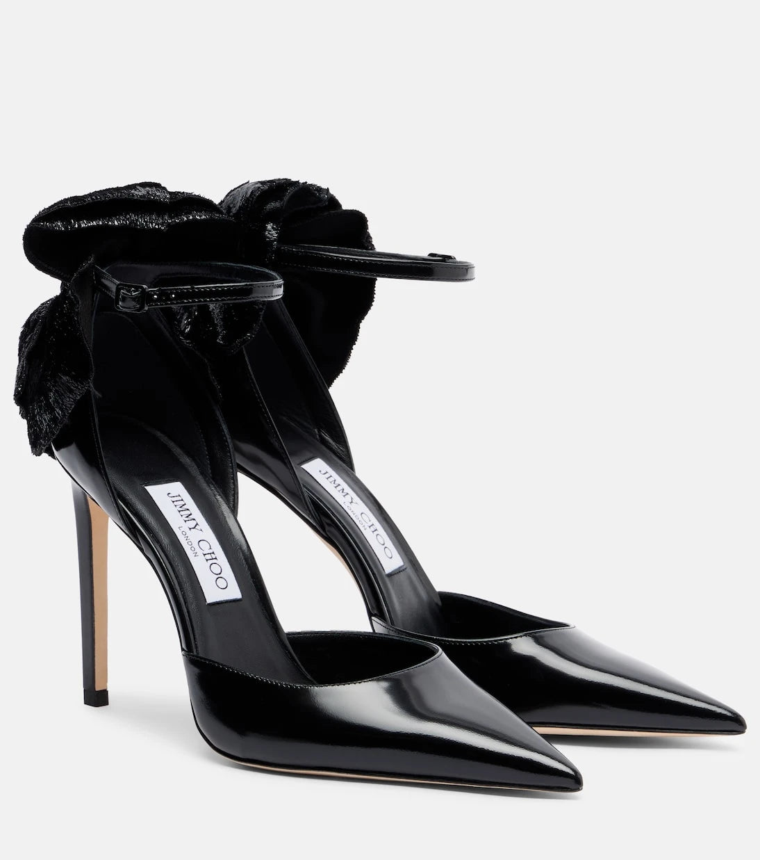 Jimmy Choo - Marja 100 floral-appliqué leather pumps