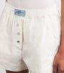 GANNI White Organic Cotton Elasticated Shorts