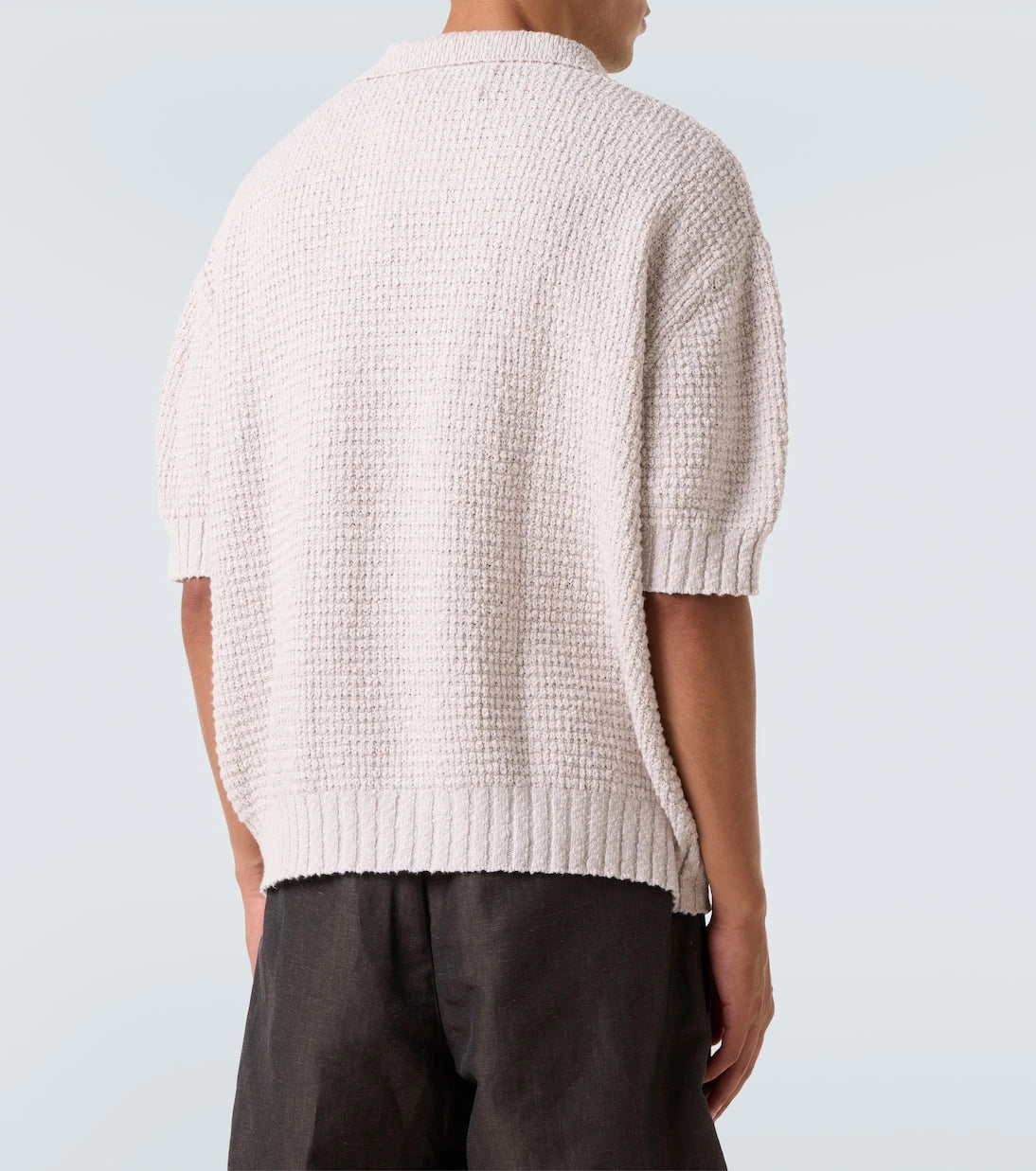 Commas - Knitted cotton polo shirt