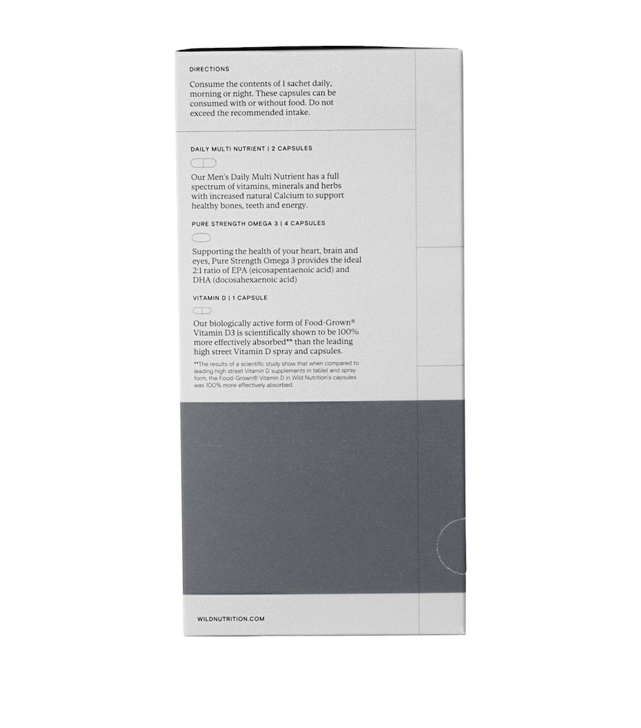 Wild Nutrition Food-Grown Daily Essentials for Men (210 Capsules)