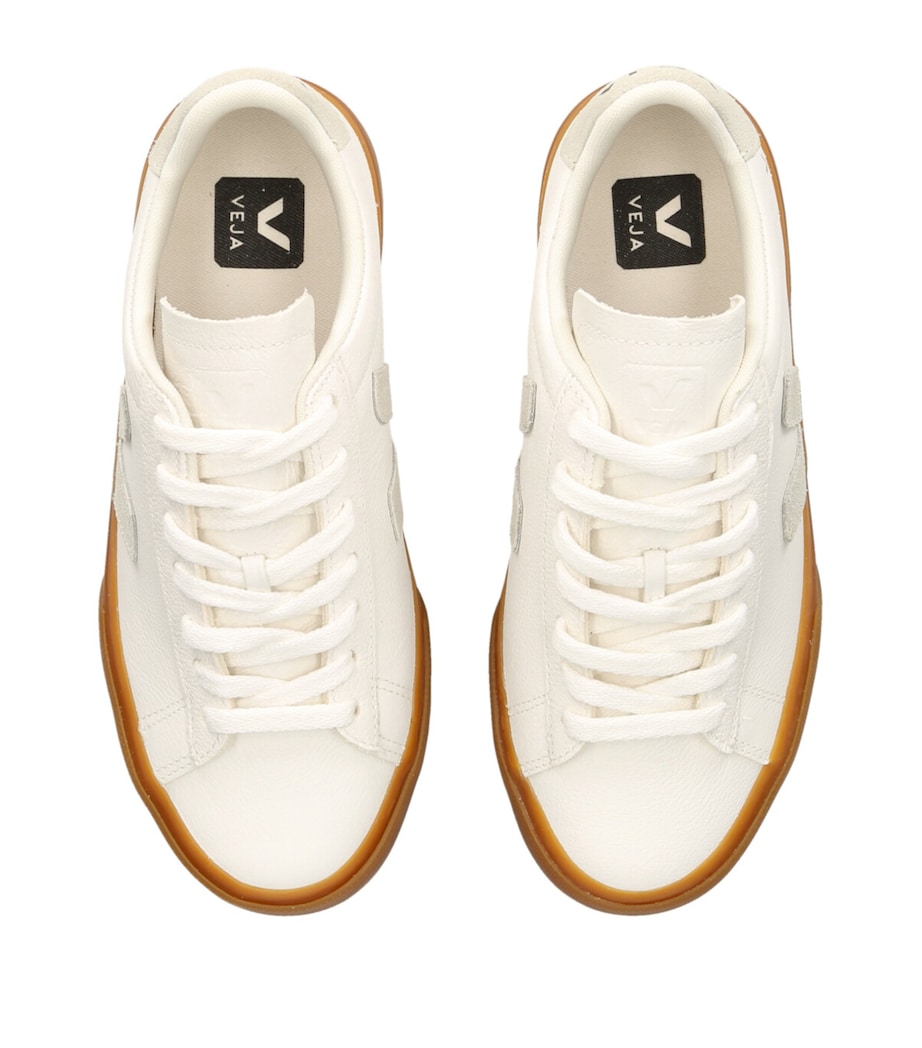 Veja White Leather Campo Sneakers