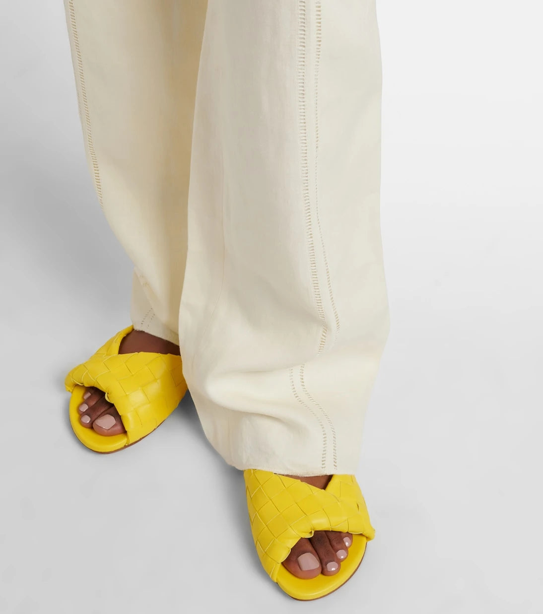 Bottega Veneta - Blink Intrecciato leather slides