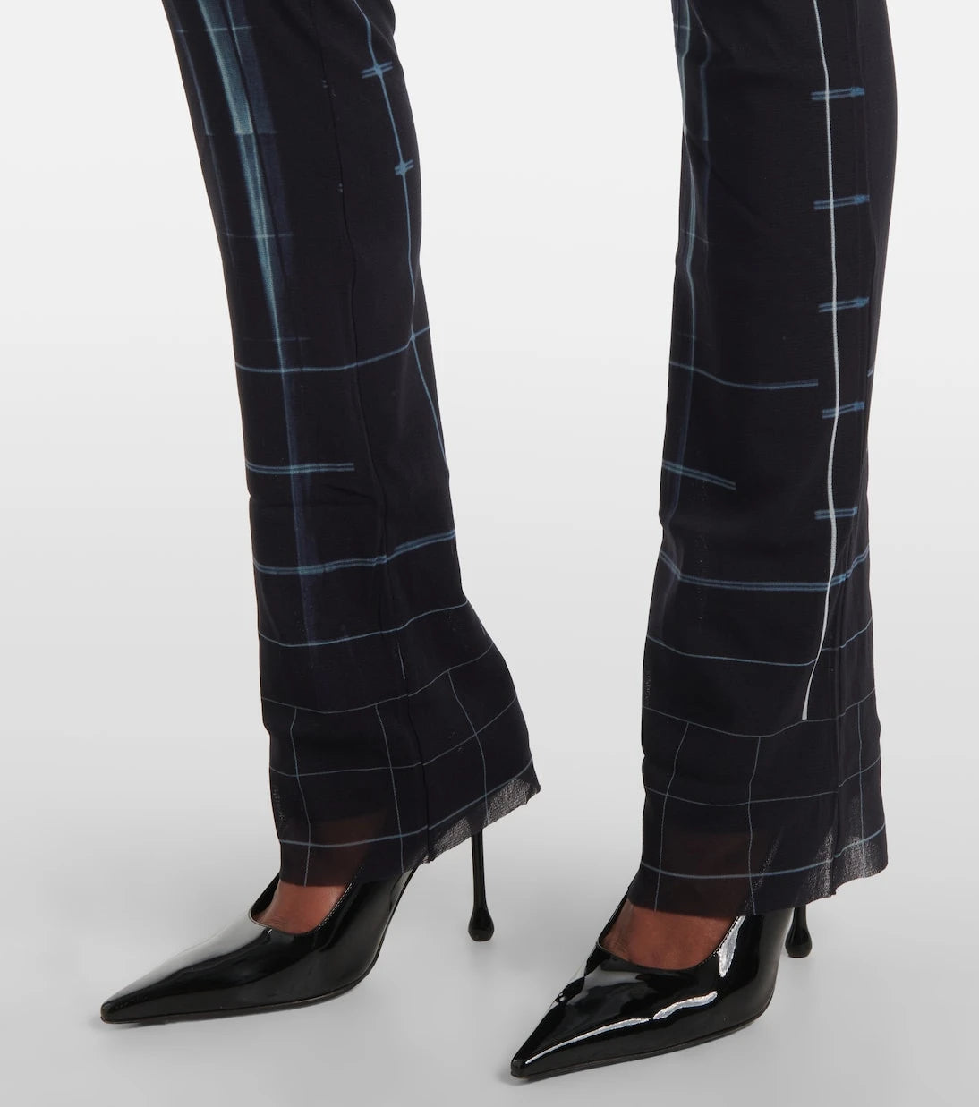 Jean Paul Gaultier - Squeletor semi-sheer mesh straight pants