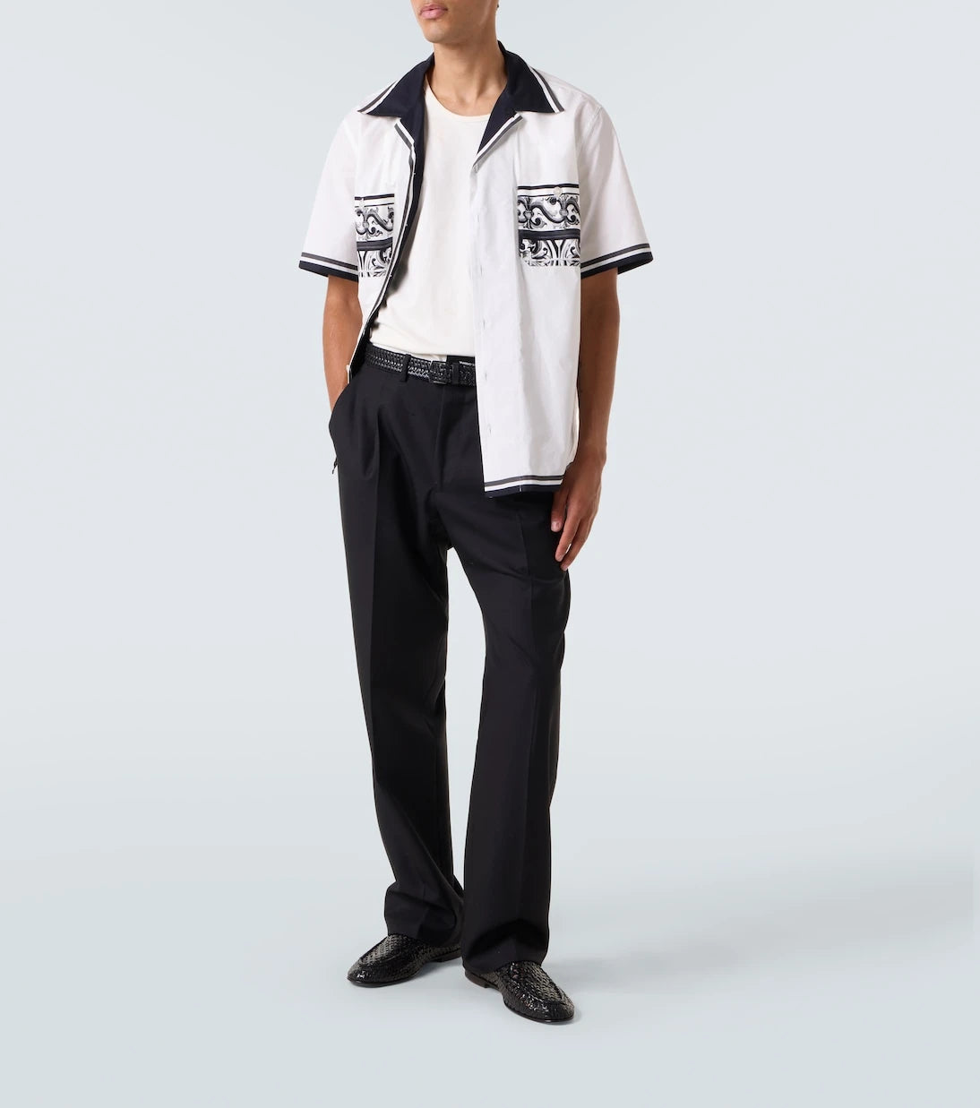 Dolce&Gabbana - Majolica printed cotton shirt