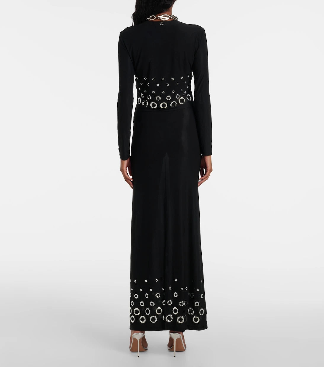 Rabanne - Embellished maxi skirt
