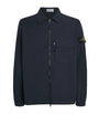 Stone Island Navy Cotton 2-Way Zip Overshirt