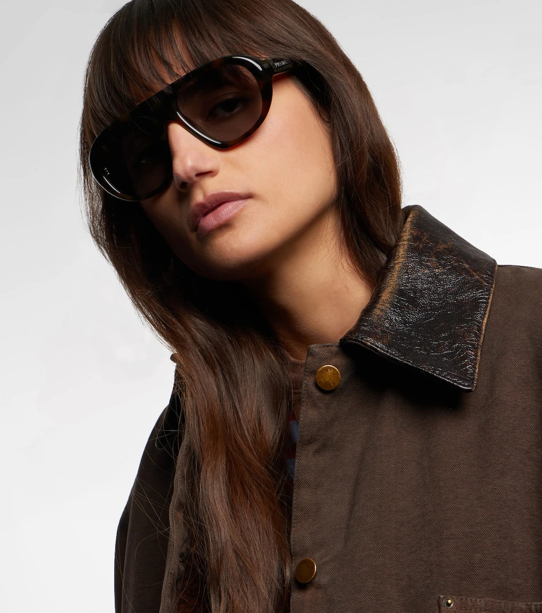 Prada - Logo aviator sunglasses
