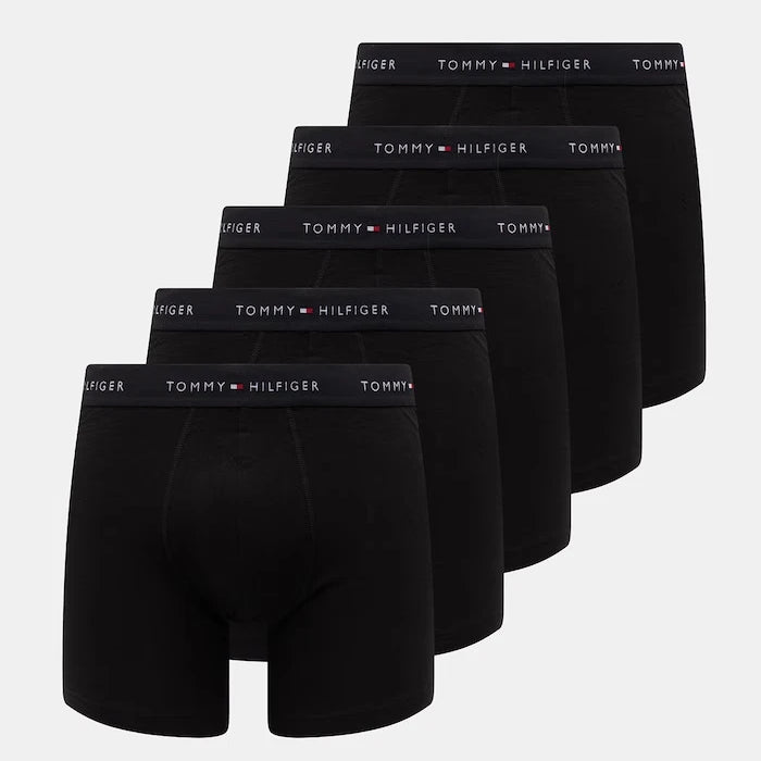 Tommy Hilfiger памучни боксерки за мъже с еластан, 5 броя