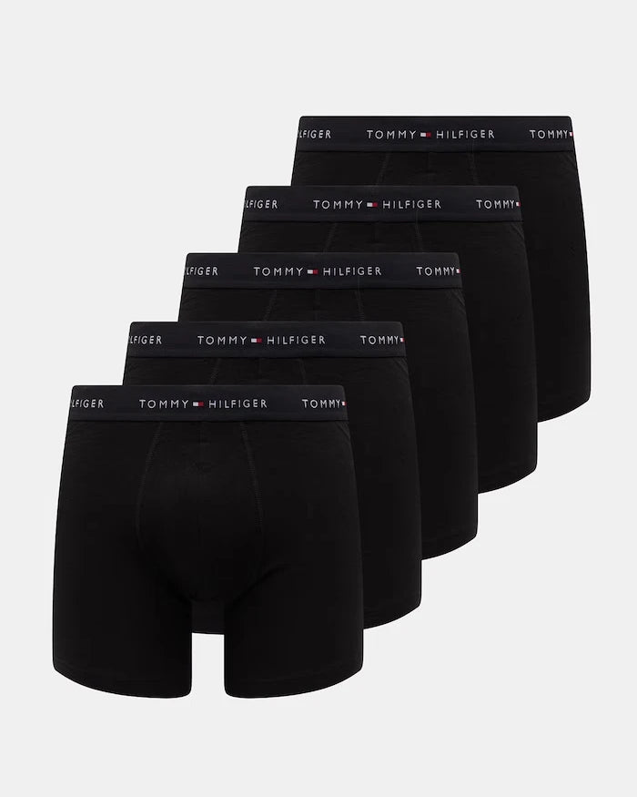 Tommy Hilfiger памучни боксерки за мъже с еластан, 5 броя