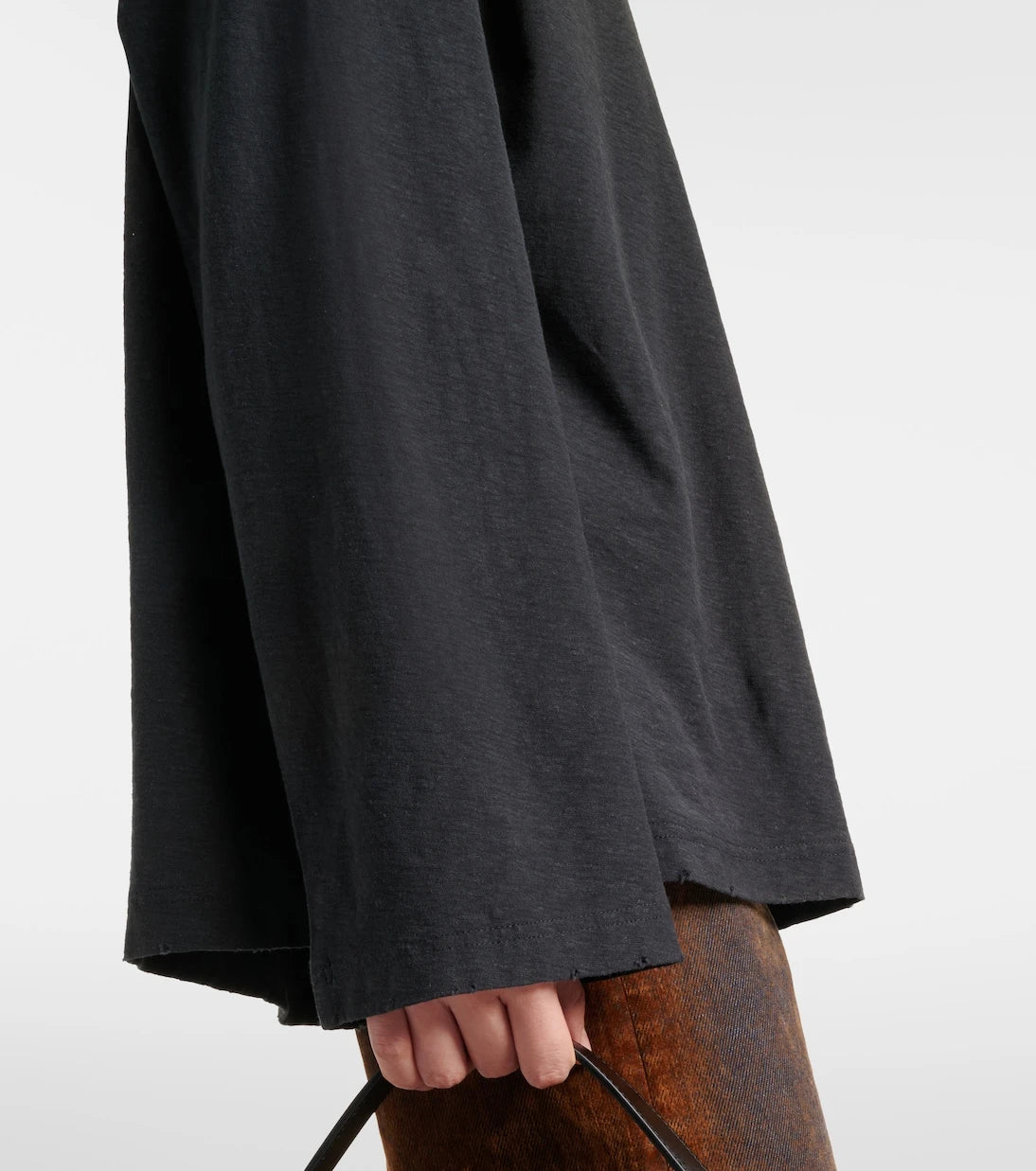 Acne Studios - Logo cotton and hemp jersey top
