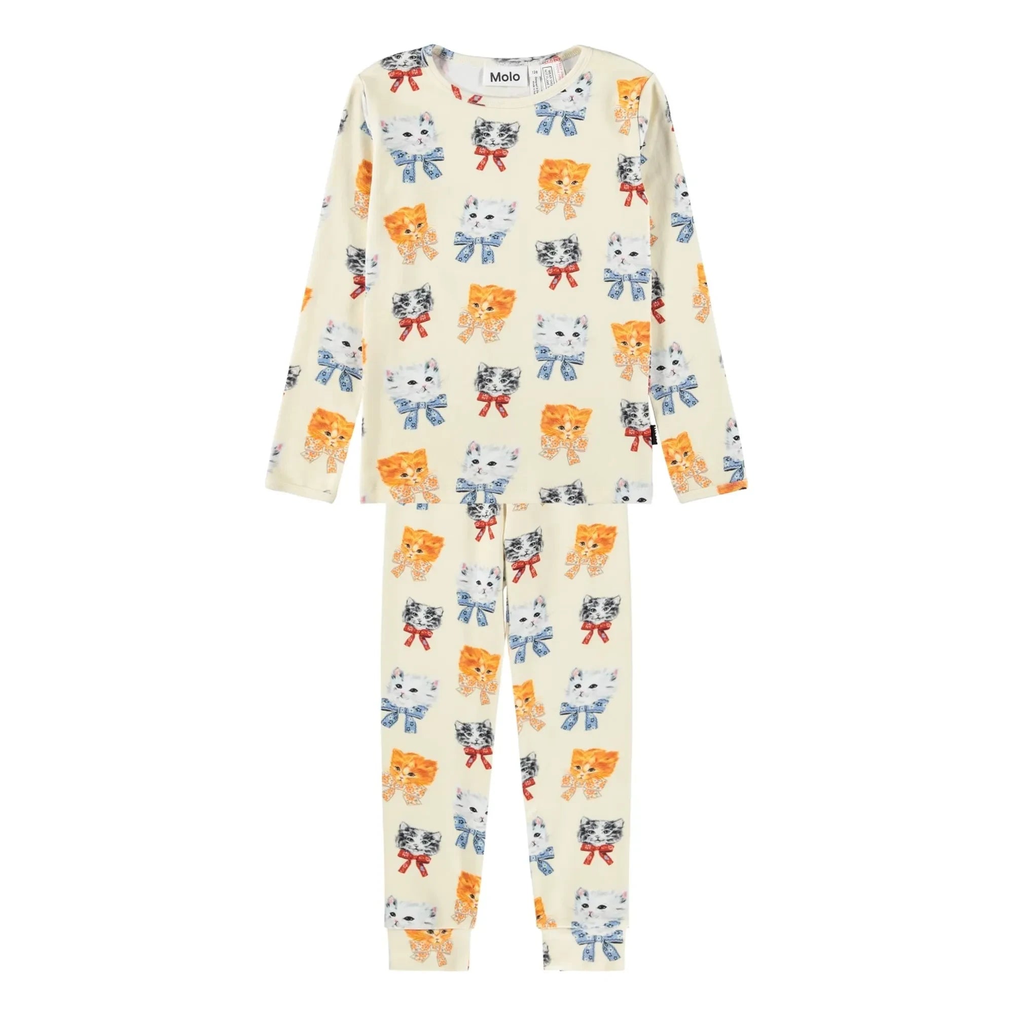 Molo - Pyjamas Lue Cats Organic Cotton | White - Ivory