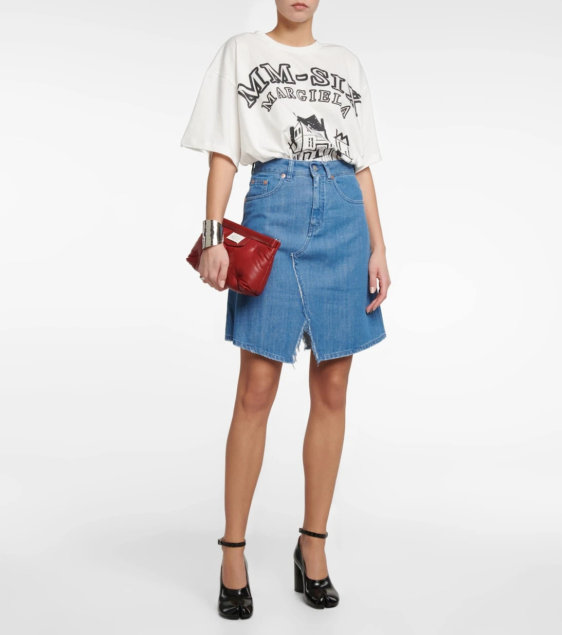 MM6 Maison Margiela - Denim miniskirt