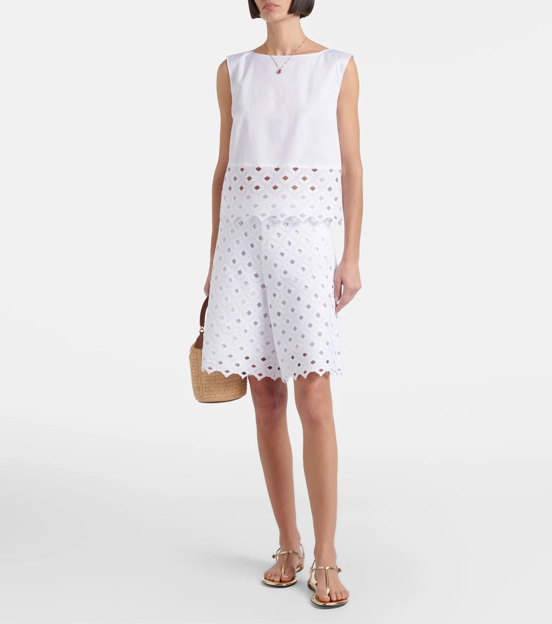 Max Mara - Uguale broderie anglaise Bermuda shorts
