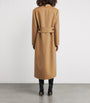Victoria Beckham Brown Wool-Cashmere Double-Faced Coat