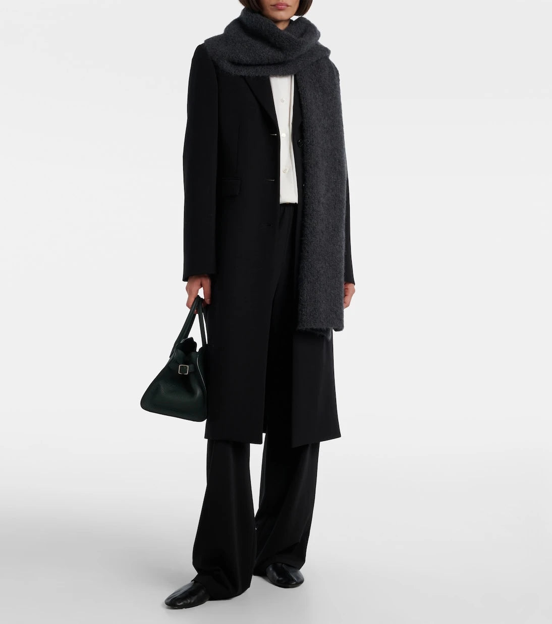 The Row - Luthgard cashmere, alpaca, and silk scarf