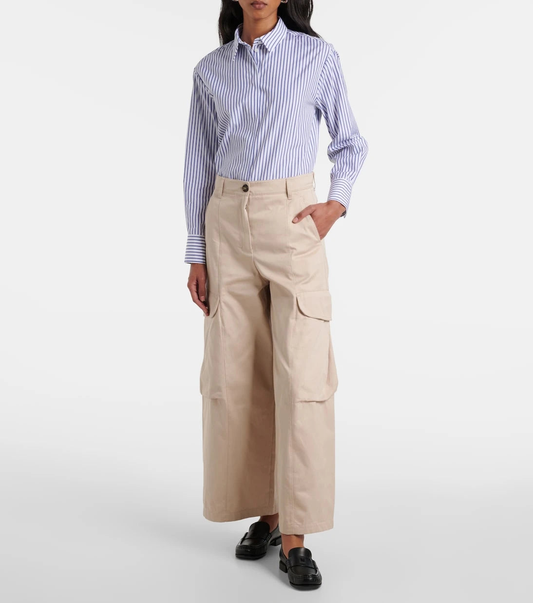 'S Max Mara - Cotton gabardine cargo pants