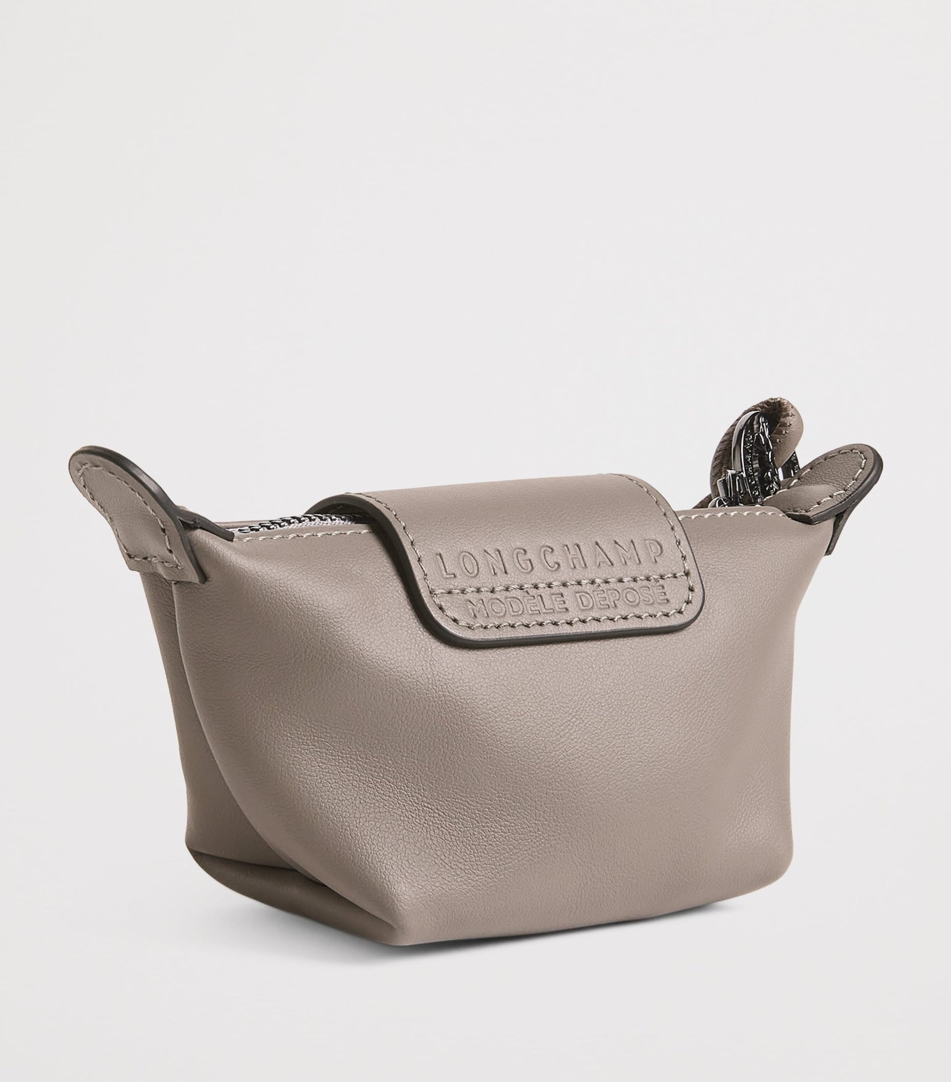 Longchamp Grey Leather Le Pliage Xtra Coin Purse