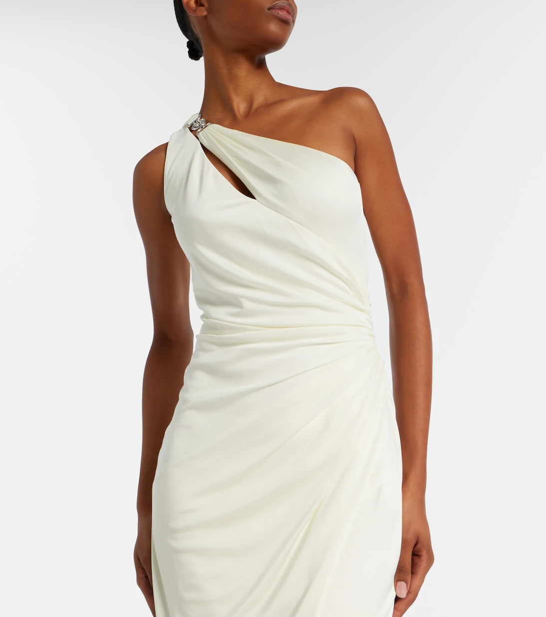 Versace - Medusa '95 gathered jersey gown