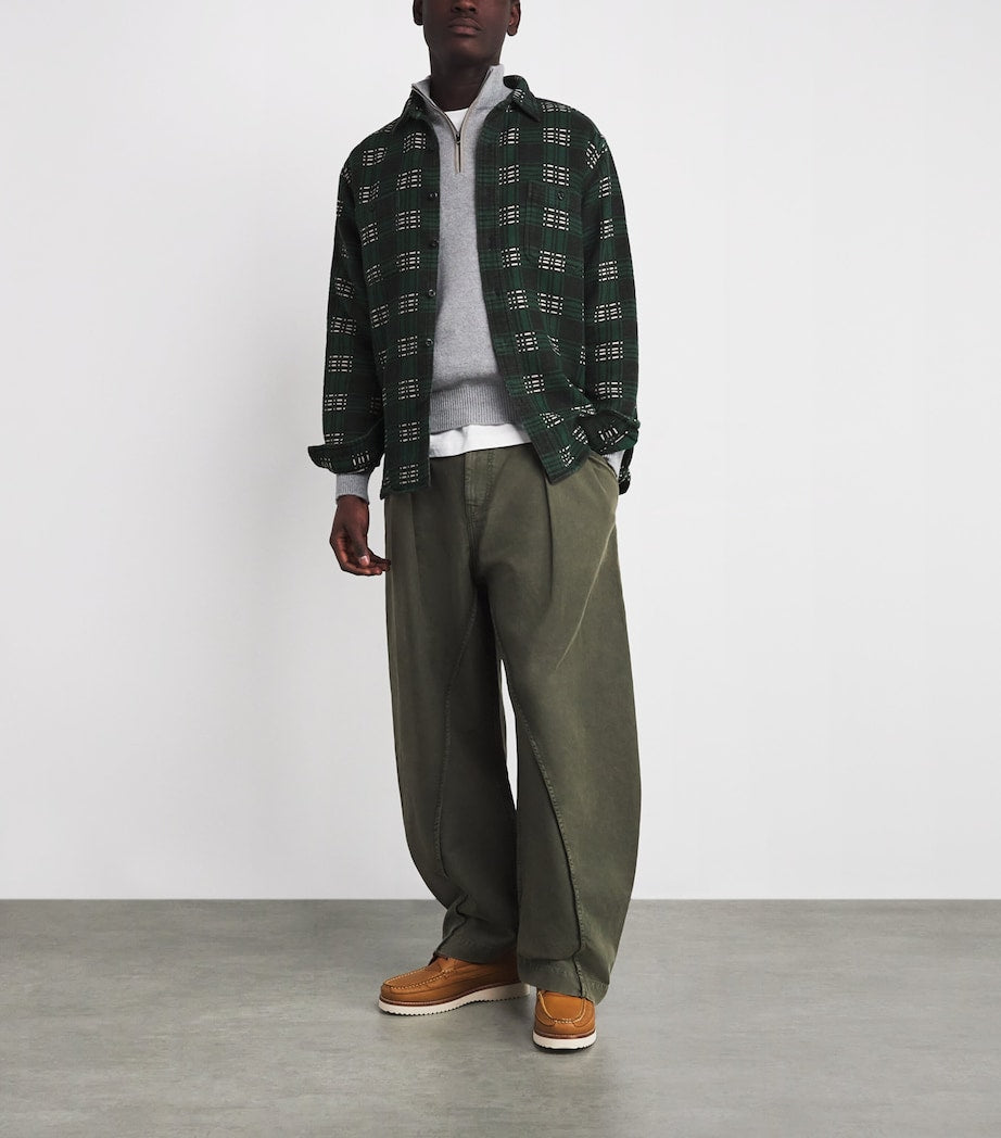 Cotton Check Flannel Overshirt