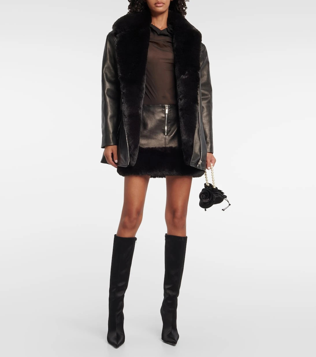 Magda Butrym - Leather miniskirt