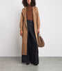 Max Mara Beige Camelwool Knitted-Sleeve Coat