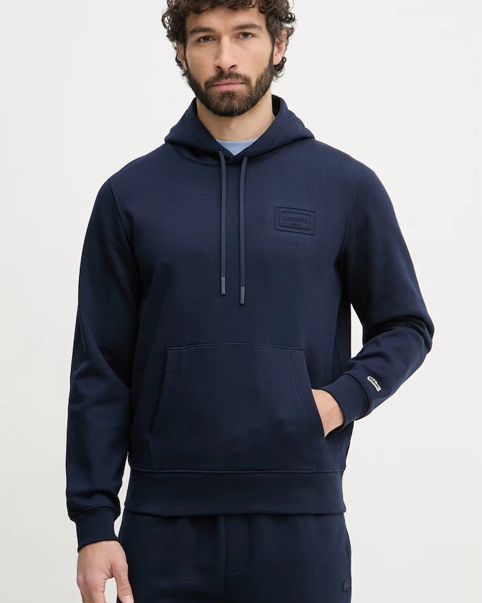 Lacoste erkek pamuklu kapüşonlu sweatshirt