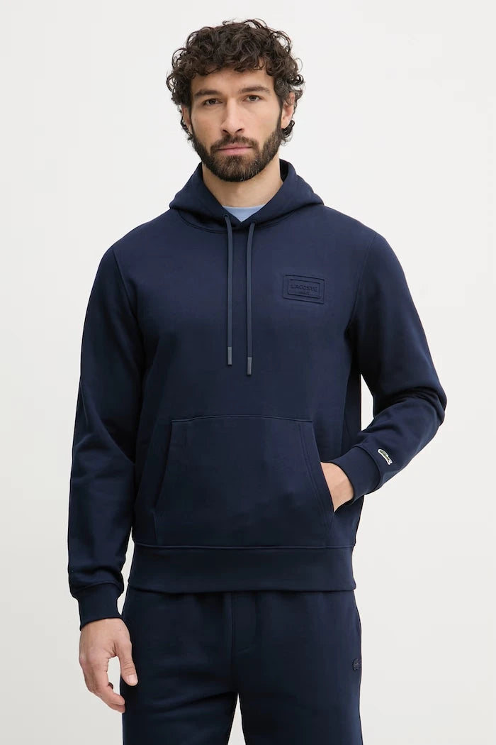 Lacoste суичър с качулка мъжки от памук