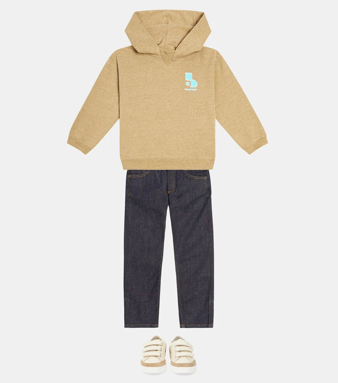 Bonpoint - Felix cotton-blend jersey hoodie