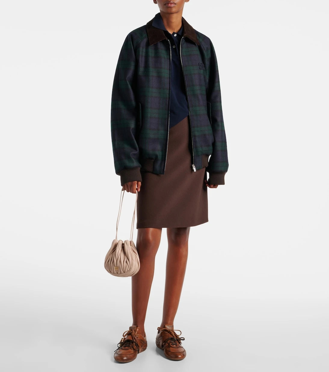 Miu Miu - Matelassé leather bucket bag
