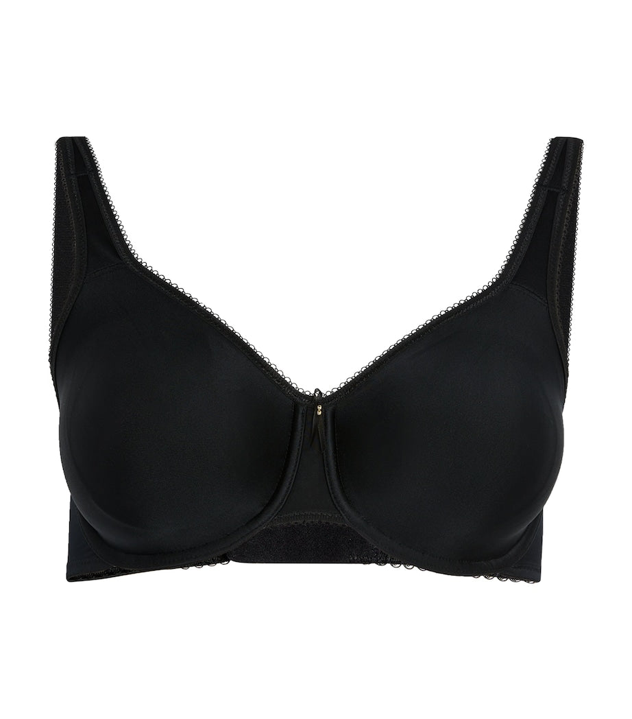Black Fuller Figure Underwired Bra