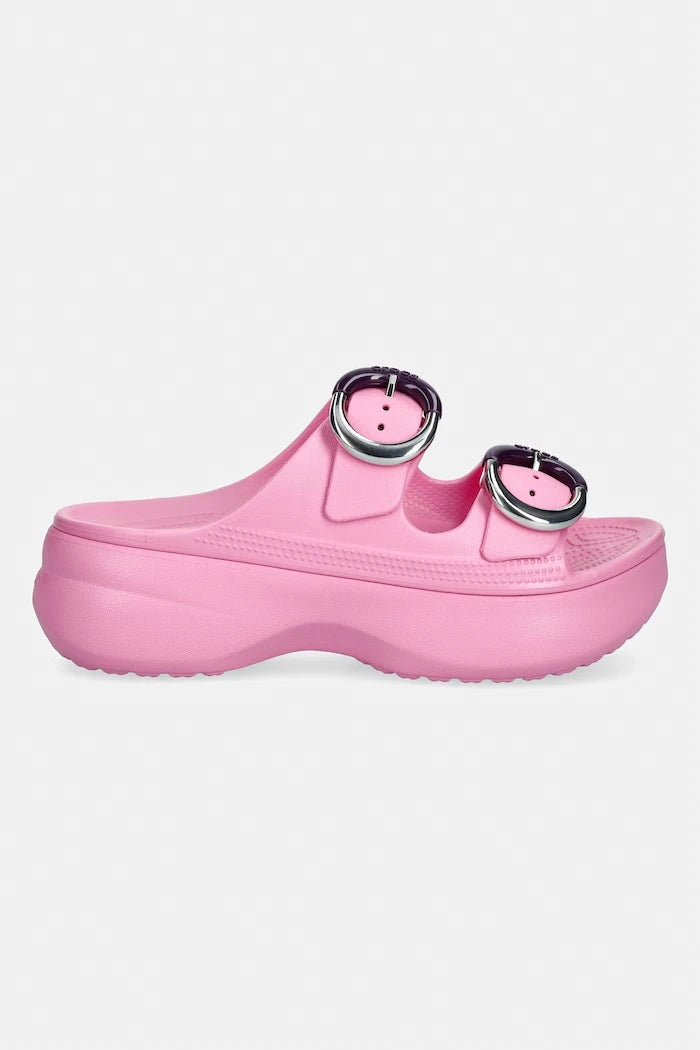 Crocs kadın platform terlik ayakkabı Saturday Platform Dipped Buckle Sandal